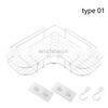 With Suction Cup Bathroom Accessories Wrought Iron Shampoo Storage Rack Holder Kitchen Punch Corner Frame Shower Corner Shelf thumbnail-4