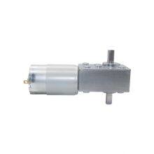 4058 dc worm geared reduction motor with encoder dual shaft high torque geared motor