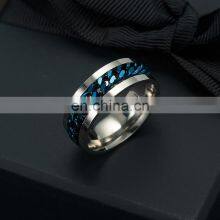 2020 Fashion Charm Men Women Jewelry Rotatable Chain Stainless Steel Ring thumbnail-3