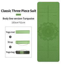 Custom Logo Fitness Equipment Soft Natural Tpe Yoga Mat Material Eco-Friendly TPE Yoga Mat thumbnail-4