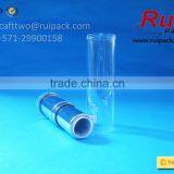 Round Shiny Silver Lipstick Tube With Big Clear Cover, Silver Lip Cream Tube With Large Transparent Cap thumbnail-4