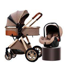 High Quality 3-in-1 Travel System Baby Stroller Two-way Push Chair With Carrycot For Sitting And Lying - Buy Luxury Removable Carry Cot Pram Oxford thumbnail-1