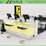 Digital Products Wooden Kiosk Stand of Computer Shop Furniture