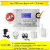 GSM Smart Home Alarm,Wireless Multi-language Security Alarm With 99 Wireless Defense Zones--YL-007M2C