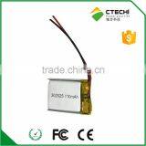 Rechargeable Polymer Battery 302025 110mAh