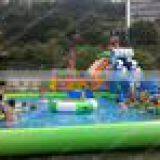 Lodumani Water Slide PVC Slide With Swimming Pool China Fun Water Game