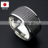 High quality and fashionable engraved silver ring for gift item