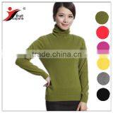 flat knitting women's cashmere sweater turtleneck