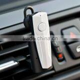 Fashionable car bluetooth headset with holder and charging dock, ear hooks for bluetooth