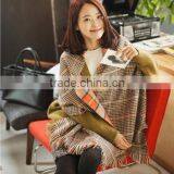Wholesale Colorful Plaid Checked Wool Winter Ladies Shawl thumbnail-1