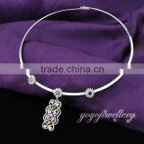 Micro Pave Setting Gold Design Metal Choker Necklace for Girls thumbnail-3