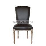 New design American style leather French dining chair