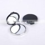Fashion round plastic cosmetic double side mirror