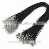 45cm+5cm 18'' Black Rubber Chain Quality Cord String Strap Choker Necklace DIY Fashion Jewelry thumbnail-5