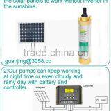 DC Submersible Solar Pump Deep Well for Garden and Waterfall thumbnail-1
