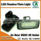 W203 LED License Plate Light Upgrade High Intense LED License Plate Light for BENZ