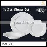 Ceramic Super White Embossed Tableware Set thumbnail-2
