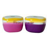 2015 Hot New Products Color European Stainless Steel Arniss 2 Layers Lunch Box