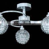 New Retro Rustic Chandelier Wrought Iron Wire Ball Shade Lighting Fixture thumbnail-1