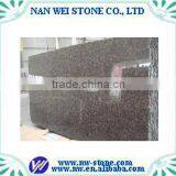 Brown Granite Countertop, Vanitity, Stairs Tiles