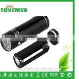 Super Mini 9 Leds Led Flashlight for Promotion Aluminum Alloy Led Lamp 3*AAA Battary With Nylon Wrist Strap thumbnail-2