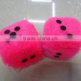Soft Plush Mini Dice Mobile Pendant Toy