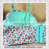 Adult Age Group Stripe Satin and Lace Special Pleated Shoulder Strap Push up Dot Print Bra thumbnail-3