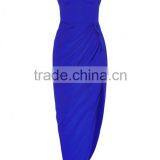 Lady's Silk Crepe de Chin Long Strapless Evening Dress thumbnail-5
