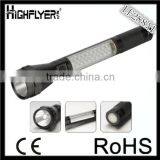 3W LED+20white LED+9red LED Aluminum Flashlight With Magnet