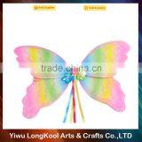 Children Fancy Dress Colorful Angel Wings Rainbow Butterfly Fairy Wings