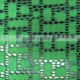High Quantity Green Geometric Elastic Plain Lace Fabric thumbnail-2