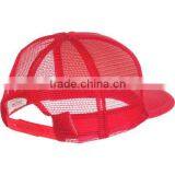 Red Custom Flat Bill Hat Custom Screen Printed Mesh Hats Trucker Hats thumbnail-2