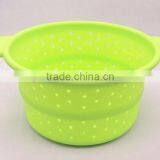 100% Food Grade Silicone Foldable Storage Basket Hot Selling In 2016