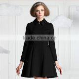 Women Slim Lapel Trench Coat Long Sleeve Jacket Outwear Overcoat Tops Dress