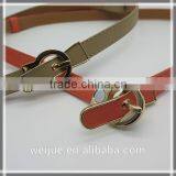 Fashionable adjustable leather belt with magnet for women