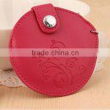 High Quality Fancy Metal Alloy Flexible Round One Side No Foldable Diamante Personalized Pocket Mirror/cosmetic Mirror thumbnail-5