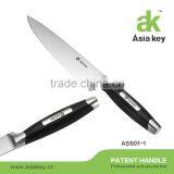 6Pcs Stainless Steel Kitchen Knife Set, Wooden Block Sharpener thumbnail-2