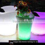 Plastic color change led flower pot lighting/ led lighted planter pots/ led beer cooler box led small flower pot lighting