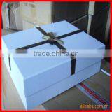 lovely panton color packaging box with black cute ribbon wedding dress