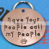 Brass Metal Engraved Pendant Pet Dog Tag thumbnail-1