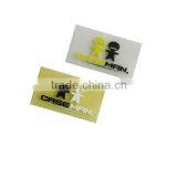 Embossed logo rubber silicone label for garments