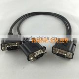 db9 connector rs232 cable male to female Split Y cable