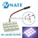Car Led Domelight 5630 12smd Led 12V dc Led Car Interior Lights