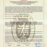 Valve for extinguisher certificate