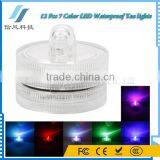 12Pcs 7 Color LED Waterproof Tea Lights Rechargeable Tealight Candle