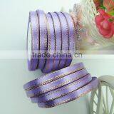 Wholesale Gold & Silver Metallic Edges Polyester Satin Ribbon Roll thumbnail-6