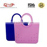 Korea Fashion Waterproof Silicone Beach Woman Handbag thumbnail-2