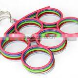 6 Circles PVC Metal Scarf Holder, Belt Collection thumbnail-2