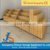 Retail Store Display Racking Supermarket Wood Display Shelf