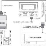 Yatour Yt-m06 cd Changer for vw Skoda Audi Seat 8 Pin Plug Adapter thumbnail-6
